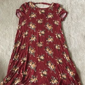 Forever 21 floral T-shirt dress